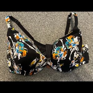 Cacique EUC bra 44DD multi floral print